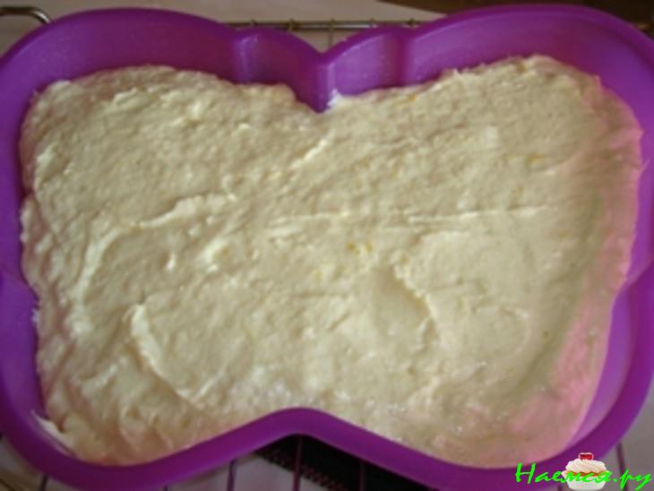 Пирог творожно-лимонный