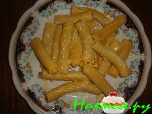 Макароны с котлетой по-хитрому