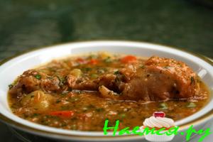 Рисовый супчик с курочкой