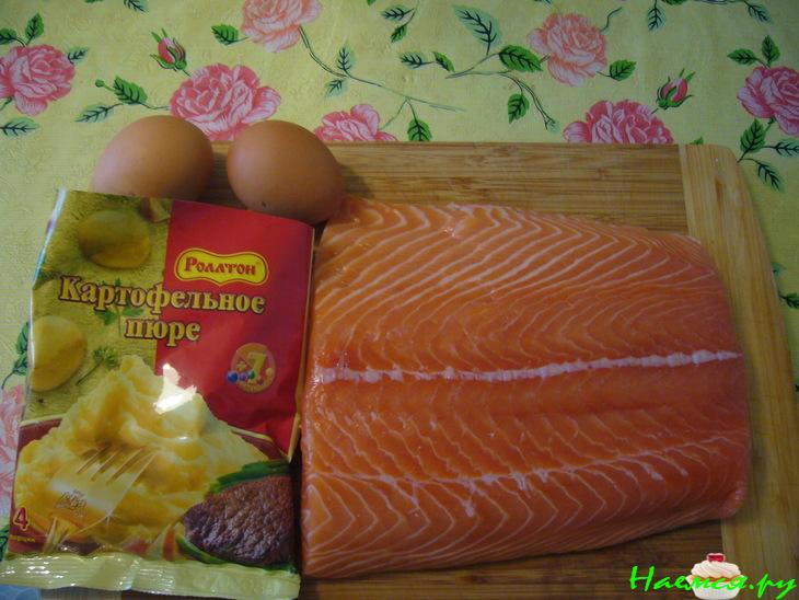 Сёмга в картофельной панировке