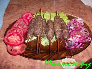 Люля-кебаб из баранины с кинзой