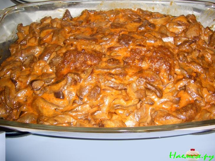 Котлеты с творогом и грибным соусом Котлеты с творогом и грибным соусом