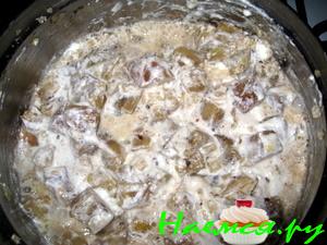 Баклажаны в сметане