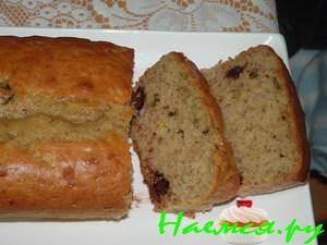 Банановый кекс с корицей, имбирем и мускатным орехом