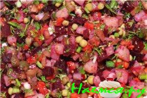 Винегрет с зеленым горошком Винегрет с зеленым горошком