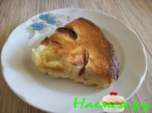 Двухслойный пирог с яблоками Двухслойный пирог с яблоками