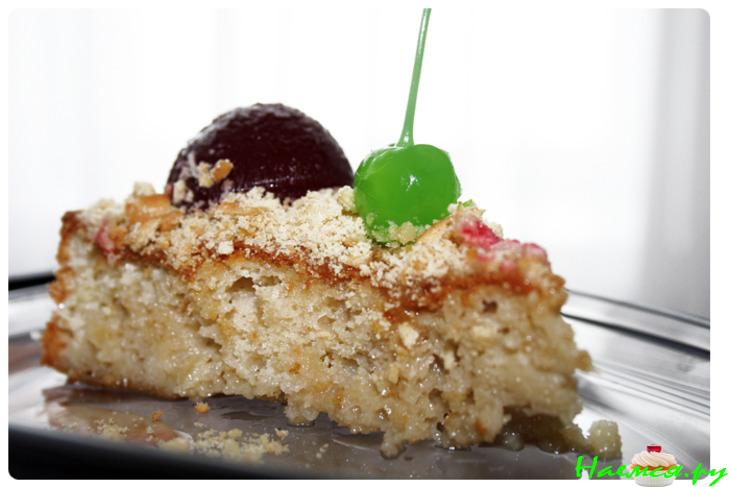 Бисквитный мокрый пирог, с конфетно-сливочным вкусом