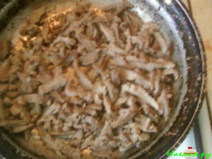 Корейская морковка с мясом