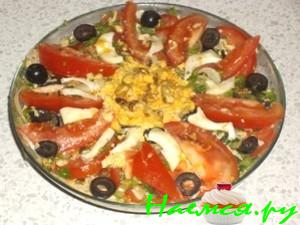 Салат из помидоров с медовой заправкой