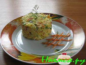 Салат из крабового мяса "Мозаика"