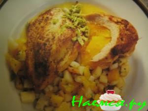 Куриные рулетики с манго Куриные рулетики с манго