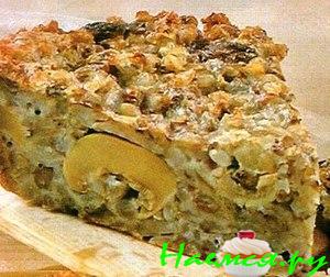 Запеканка из гречки с грибами Запеканка из гречки с грибами