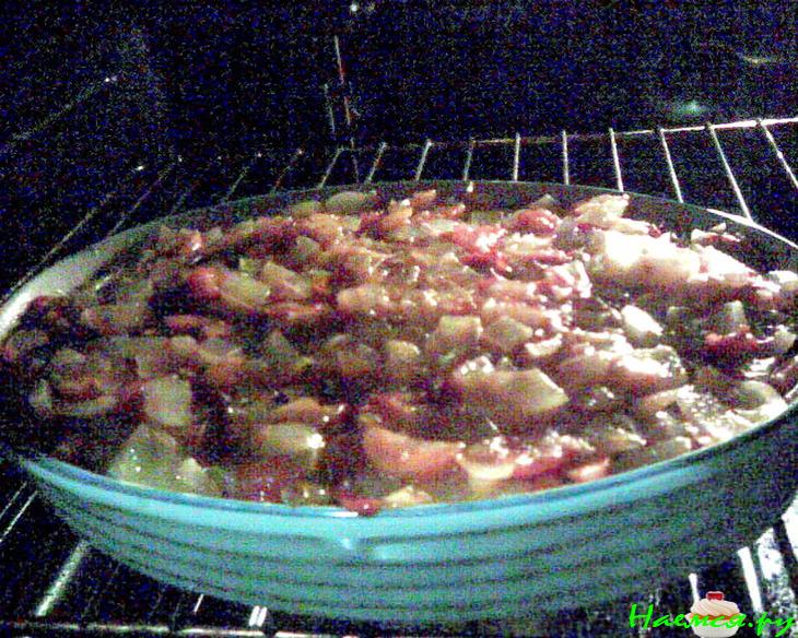 Зубатка со спаржевой фасолью