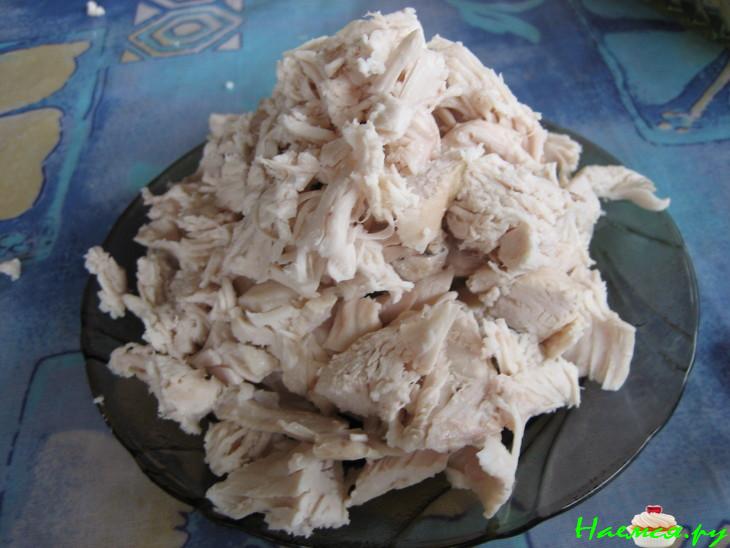 Салат куриный с ананасом