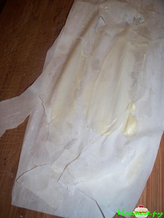 Пирог яблочный с творогом и винными сухофруктами в тесте фило 