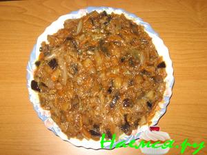 Овощи тушенные с шампиньонами