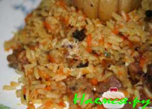 Узбекский плов из риса "италика"