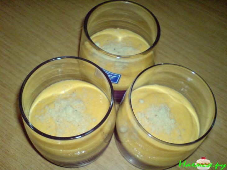 Десерт 'Хурма в сливках'