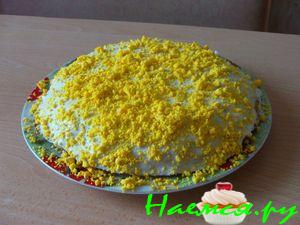 Блинный слоеный торт