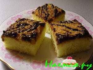 Пирог с кокосом и шоколадом Пирог с кокосом и шоколадом