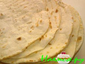 Тортилья, тортийя-мексиканский хлеб (домашний)