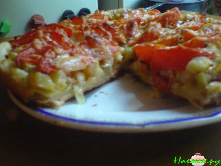 Слоёный пирог с овощами Слоёный пирог с овощами