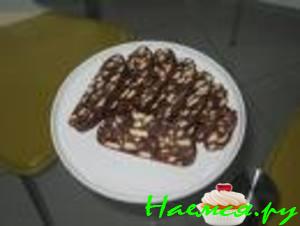 Шоколадная колбаса