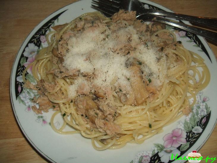 Спагетти по-итальянски с рыбой