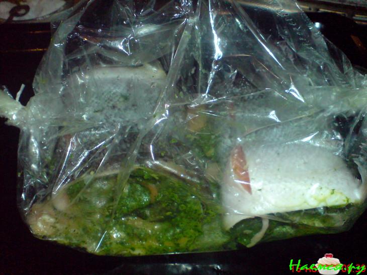 Рулет рыбный с зеленью
