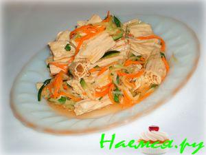 Салат с соевой спаржей