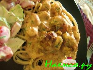 Тефтели с грибным соусом Тефтели с грибным соусом