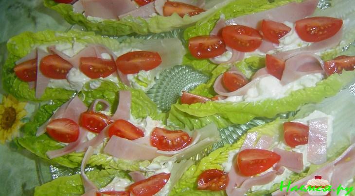 Салат-закуска "Лодочки" Салат-закуска "Лодочки"