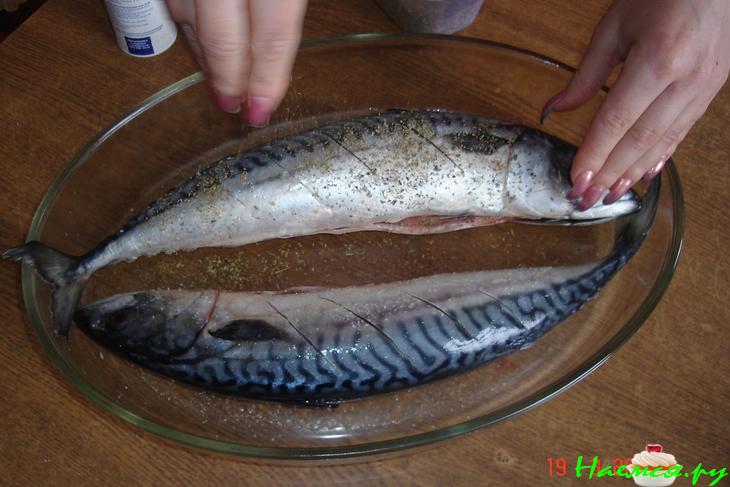 Скумбрия пряная из духовки Скумбрия пряная из духовки