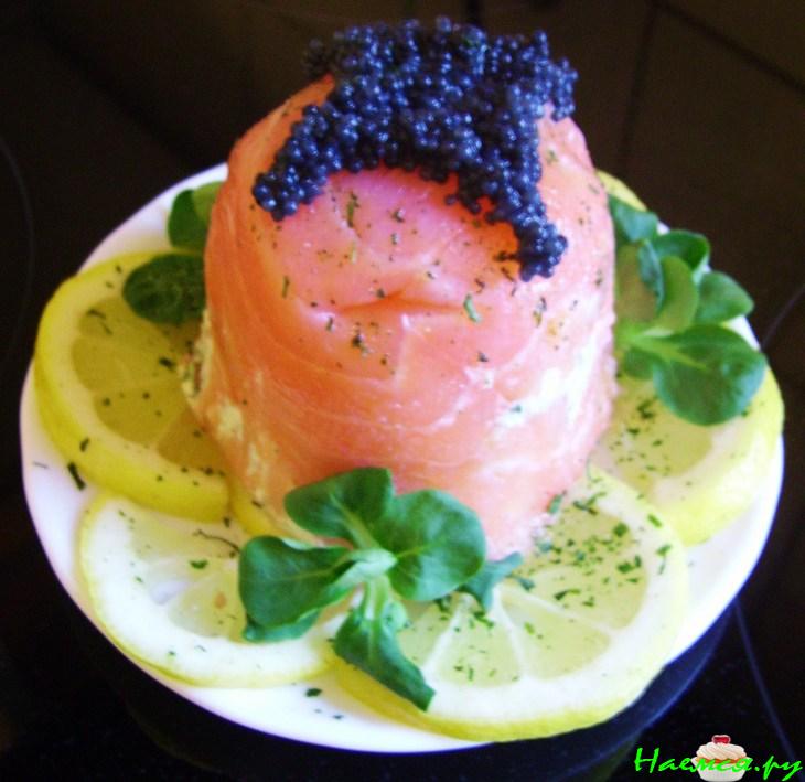 Закуска из лосося &laquo;Поцелуйчик-колокольчик&raquo;