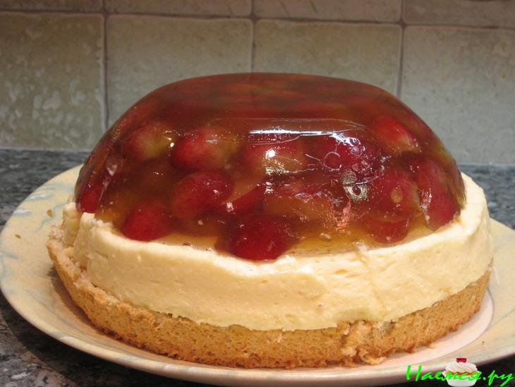 Виноградный торт с желе