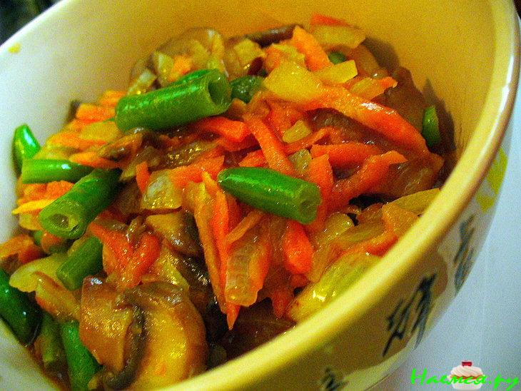 Перловка с овощами