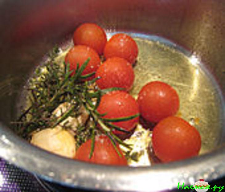 Треска с овощами и пряными травками