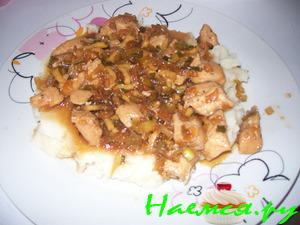 Куриная грудинка с имбирем в соевом соусе Куриная грудинка с имбирем в соевом соусе
