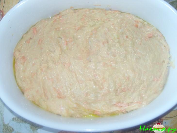 Пирог с рыбой и сыром