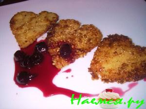 Манные гренки с миндалем