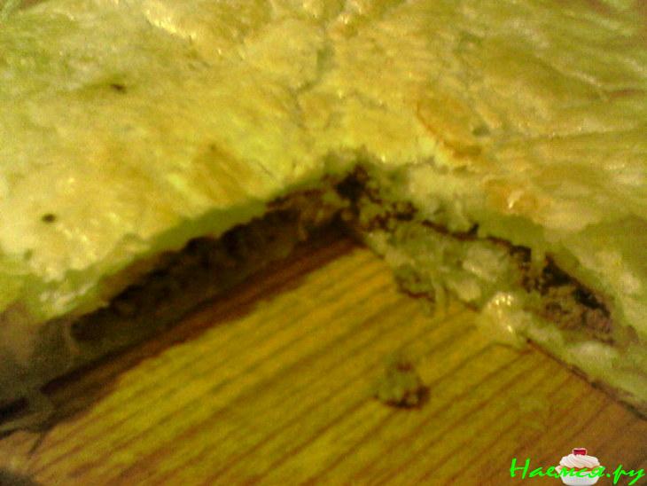 Слоеный пирог с печенью Слоеный пирог с печенью