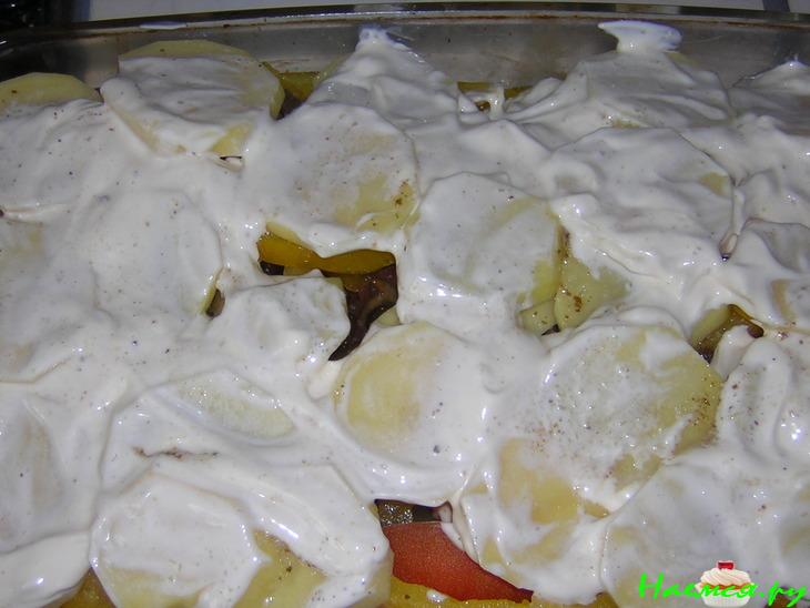 Треска с овощами Треска с овощами