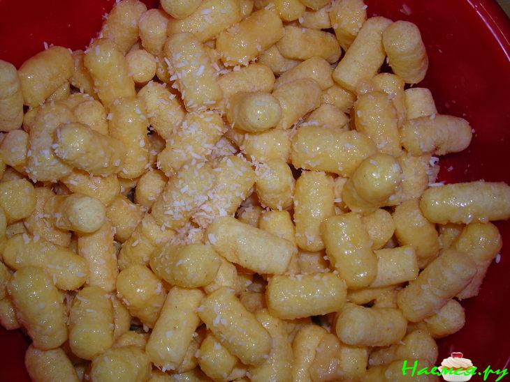 Чак-чак из кукурузных палочек