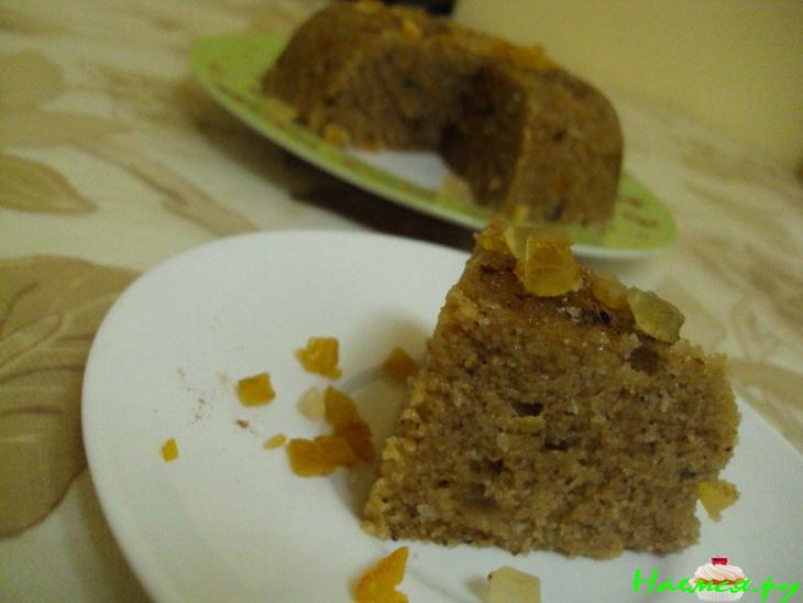Халва из манной крупы с цукатами и кунжутом