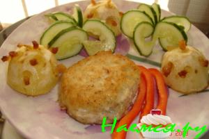 "Ёжики" из картофеля "Ёжики" из картофеля