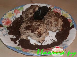 Мороженое с шоколадной крошкой