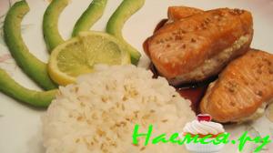 Лосось запеченный с сыром "Филадельфия"