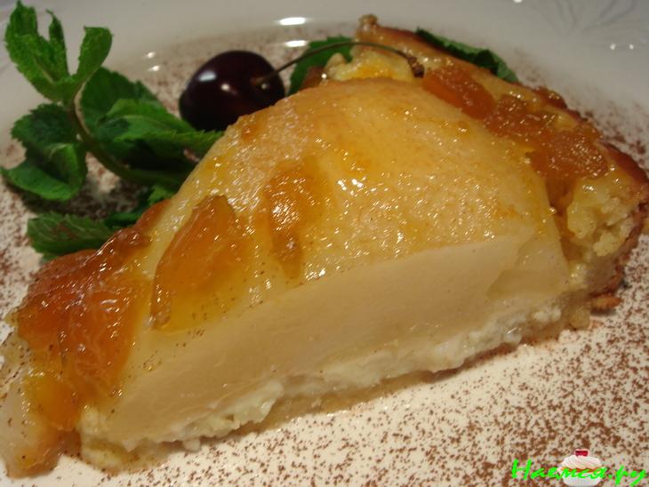 Грушевый пирог с заварным кремом Грушевый пирог с заварным кремом