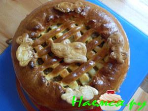 Мясной пирог с капустой