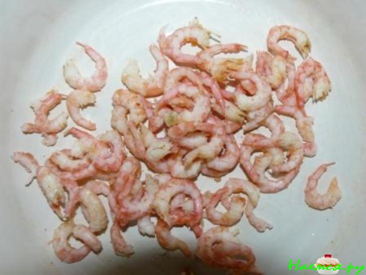 Лёгкий свежий салат с креветками